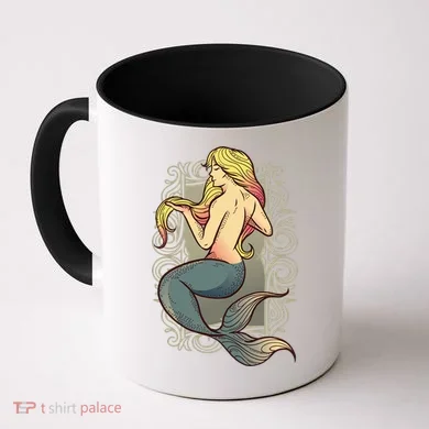 Mermaid Illustration Coffee Mug