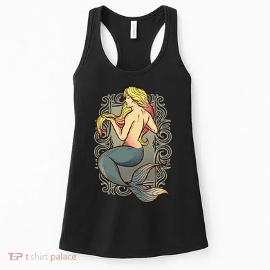 Mermaid Illustration Women's Tank Top