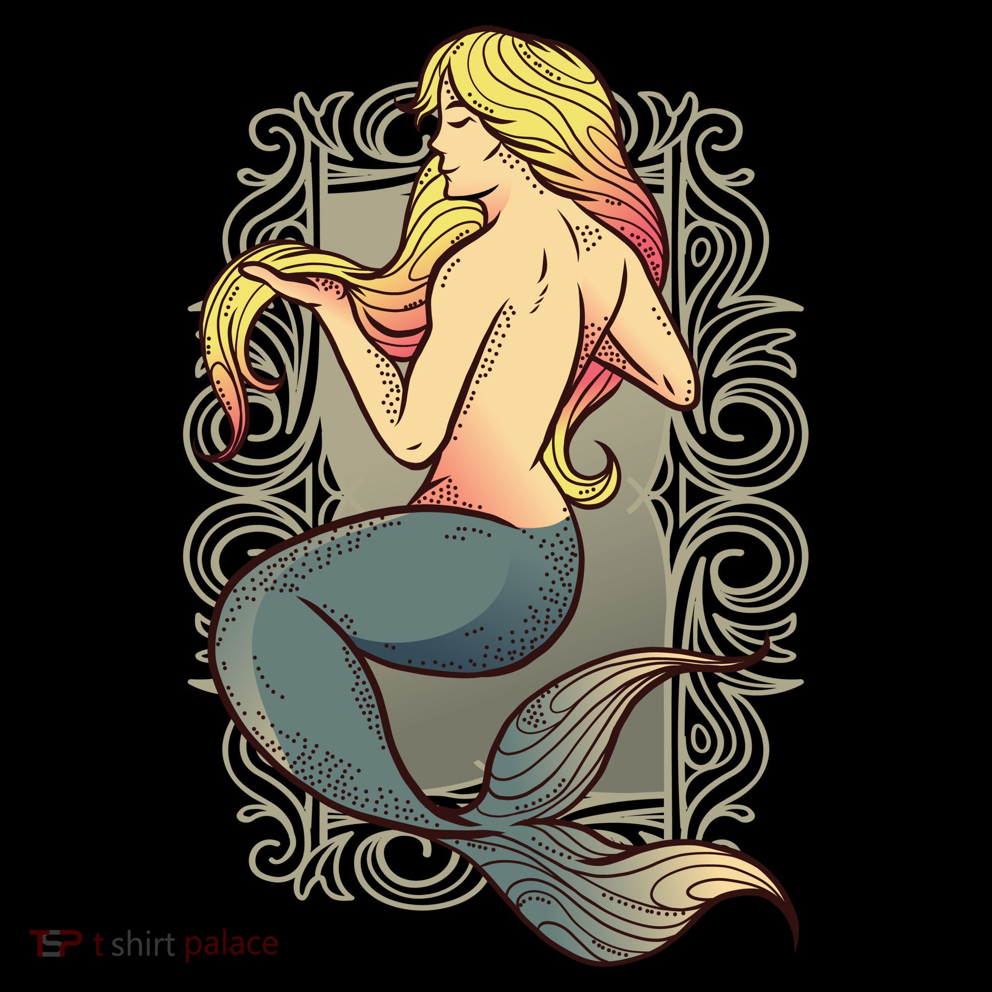 Mermaid Illustration Baby Bodysuit
