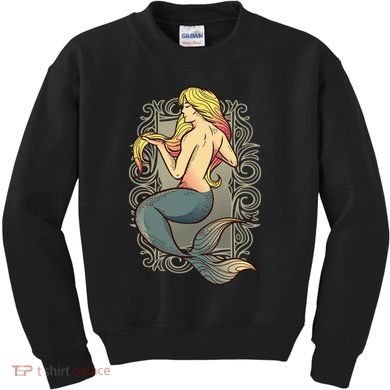 Mermaid Illustration Kids Sweatshirt