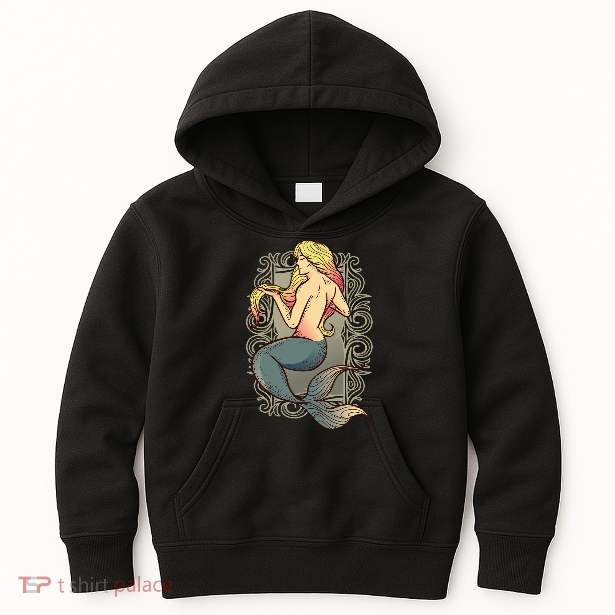 Mermaid Illustration Kids Hoodie