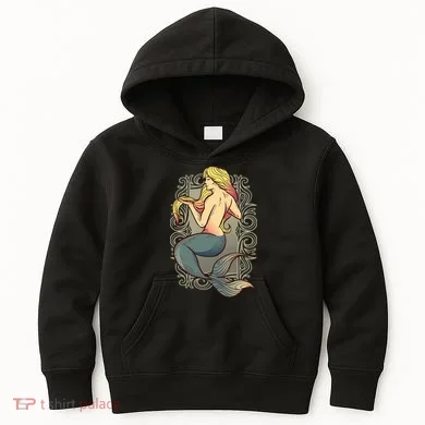 Mermaid Illustration Kids Hoodie