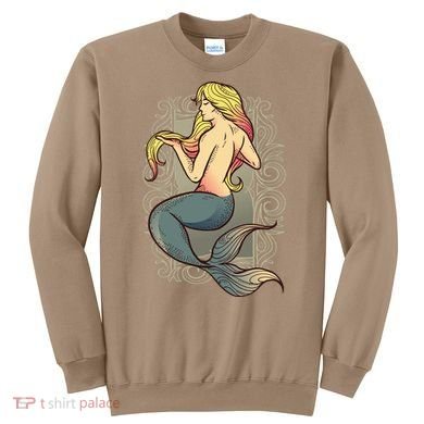 Mermaid Illustration Sweatshirt