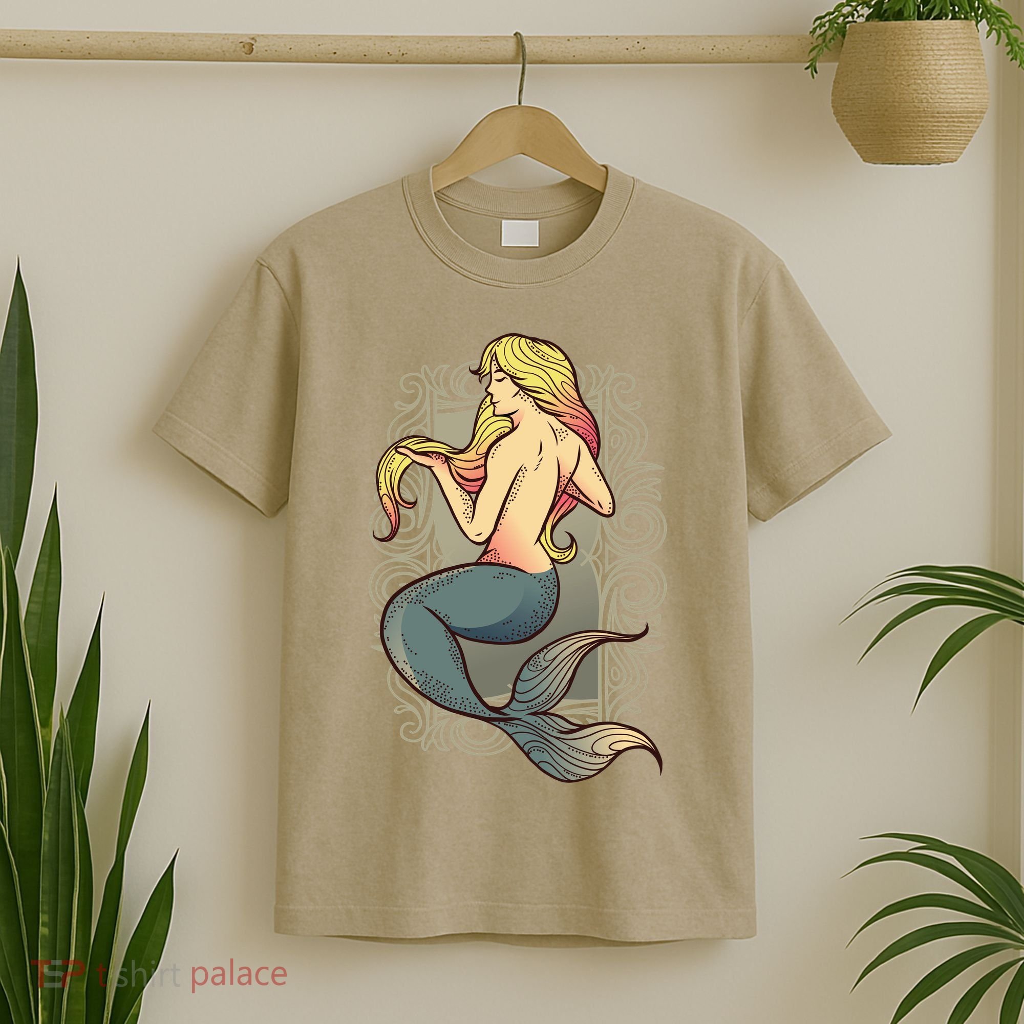 Mermaid Illustration T-Shirt
