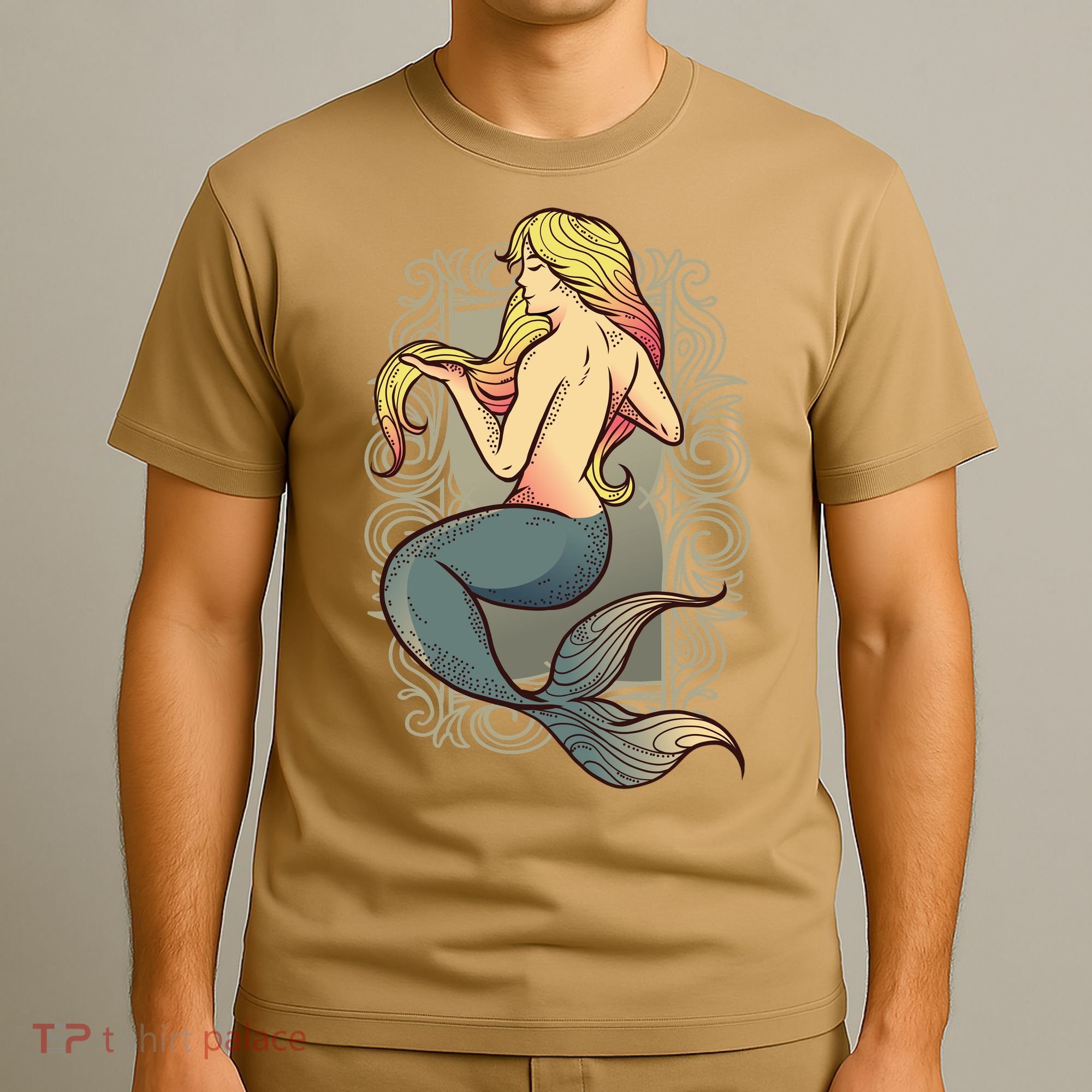 Mermaid Illustration T-Shirt