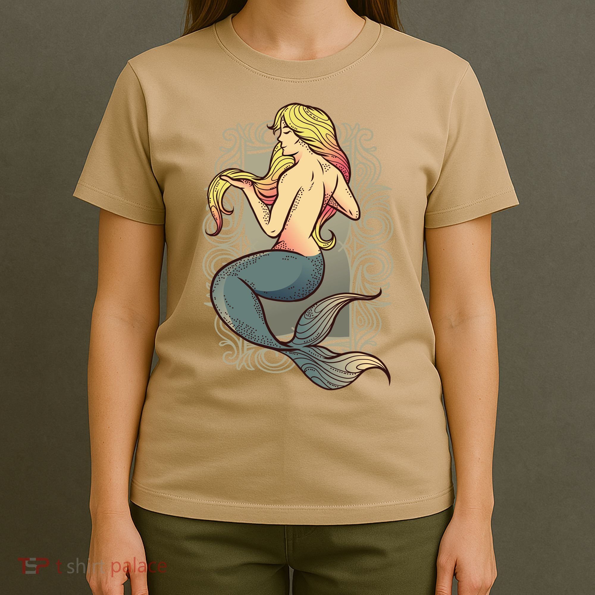 Mermaid Illustration T-Shirt