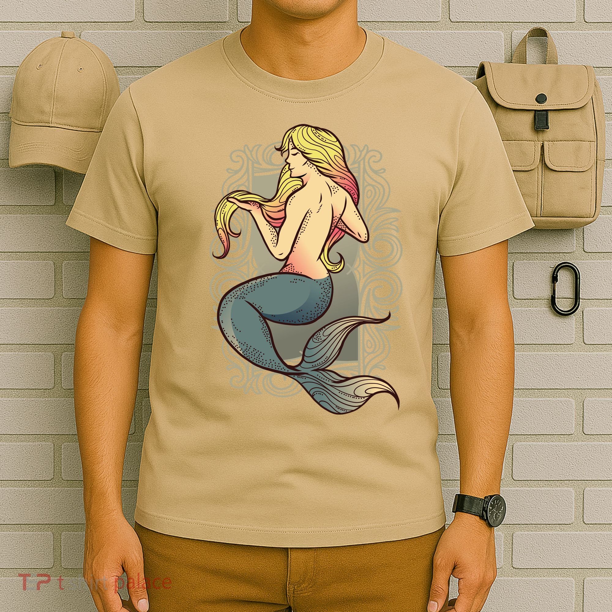 Mermaid Illustration T-Shirt