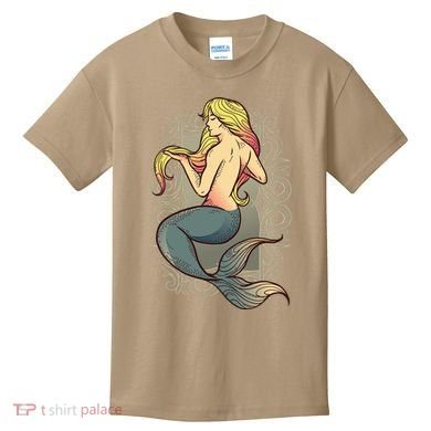 Mermaid Illustration Kids T-Shirt