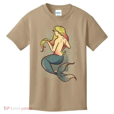 Mermaid Illustration Kids T-Shirt