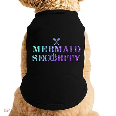 Mermaid Security Funny Doggie Tank