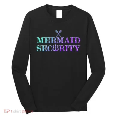 Mermaid Security Funny Long Sleeve Shirt