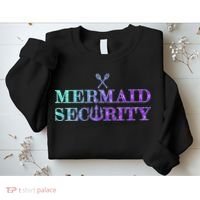 Mermaid Security Funny Sweatshirt thumb 2