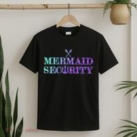 Mermaid Security Funny T-Shirt thumb 2