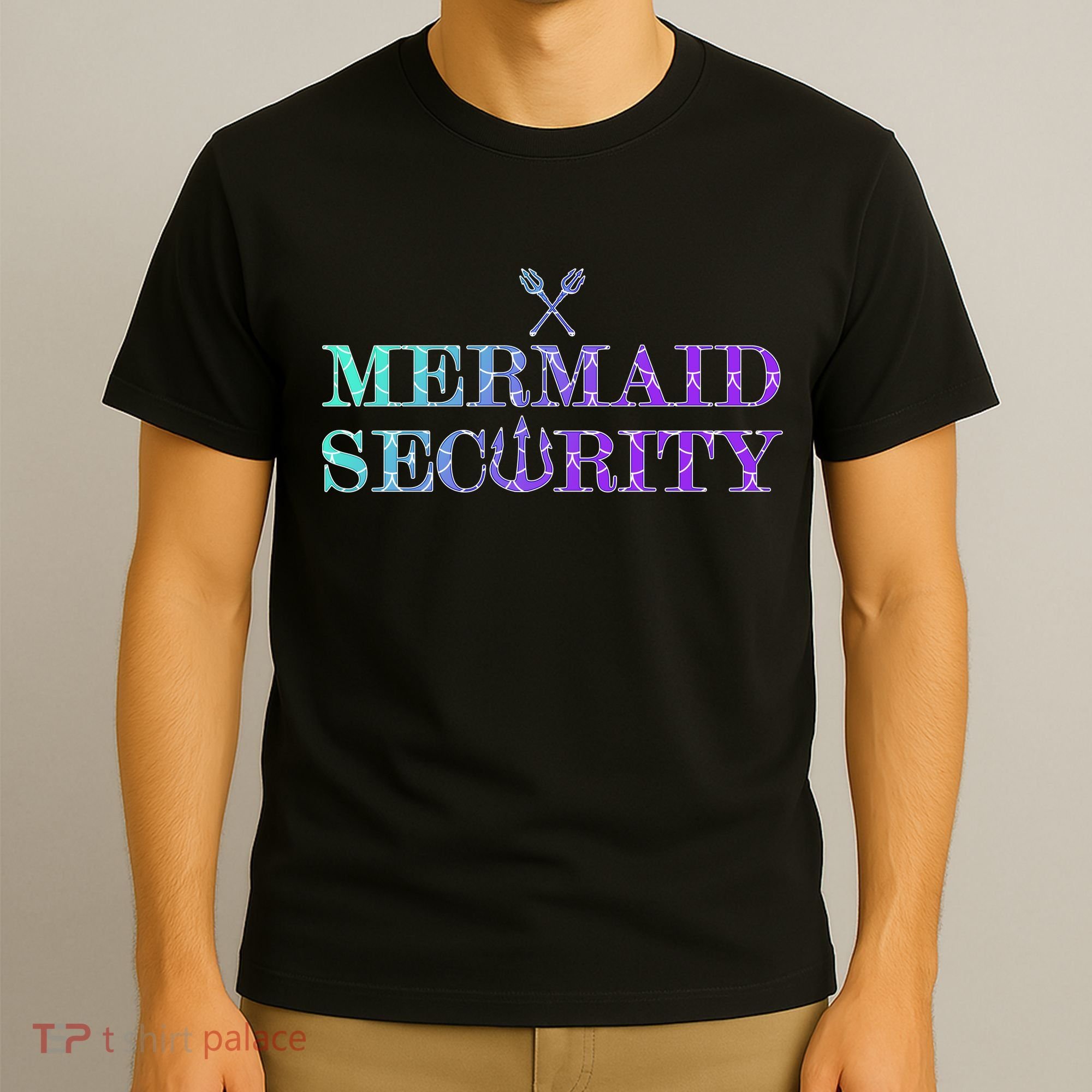 Mermaid Security Funny T-Shirt