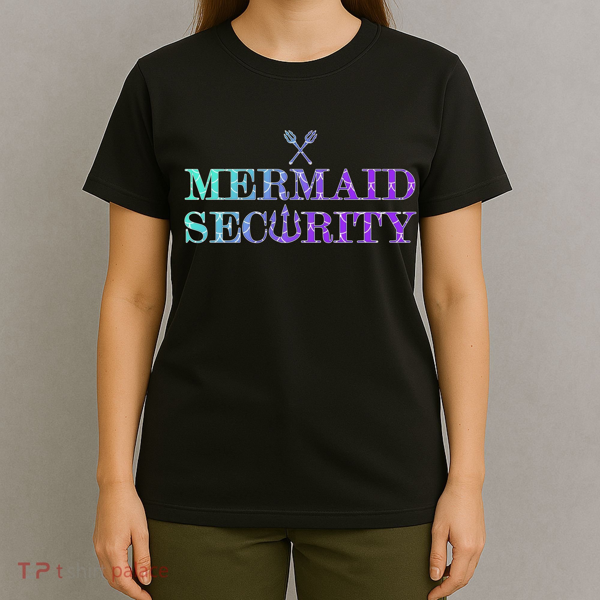 Mermaid Security Funny T-Shirt