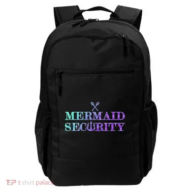 Mermaid Security Funny Backpack
