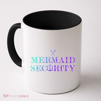 Mermaid Security Funny Coffee Mug