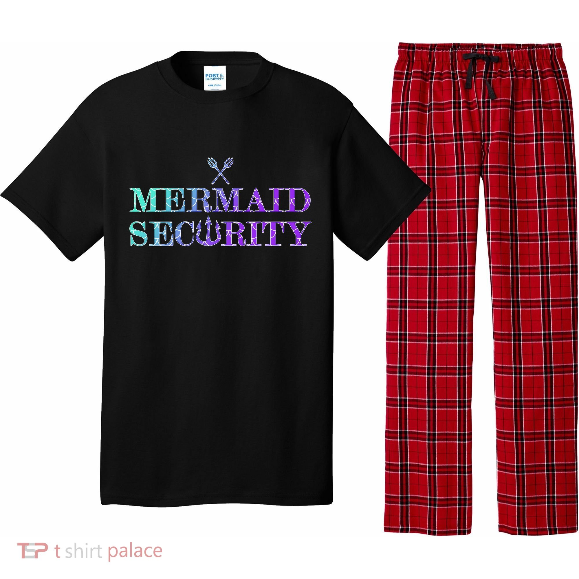 Mermaid Security Funny Pajama Set