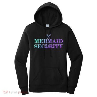 Mermaid Security Funny Women's Hoodie
