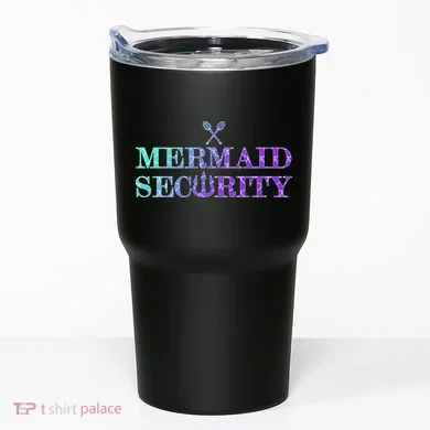 Mermaid Security Funny Tumbler
