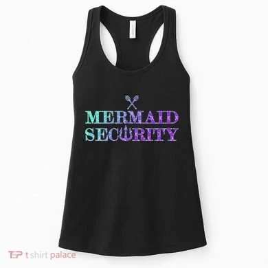 Mermaid Security Funny Women's Tank Top