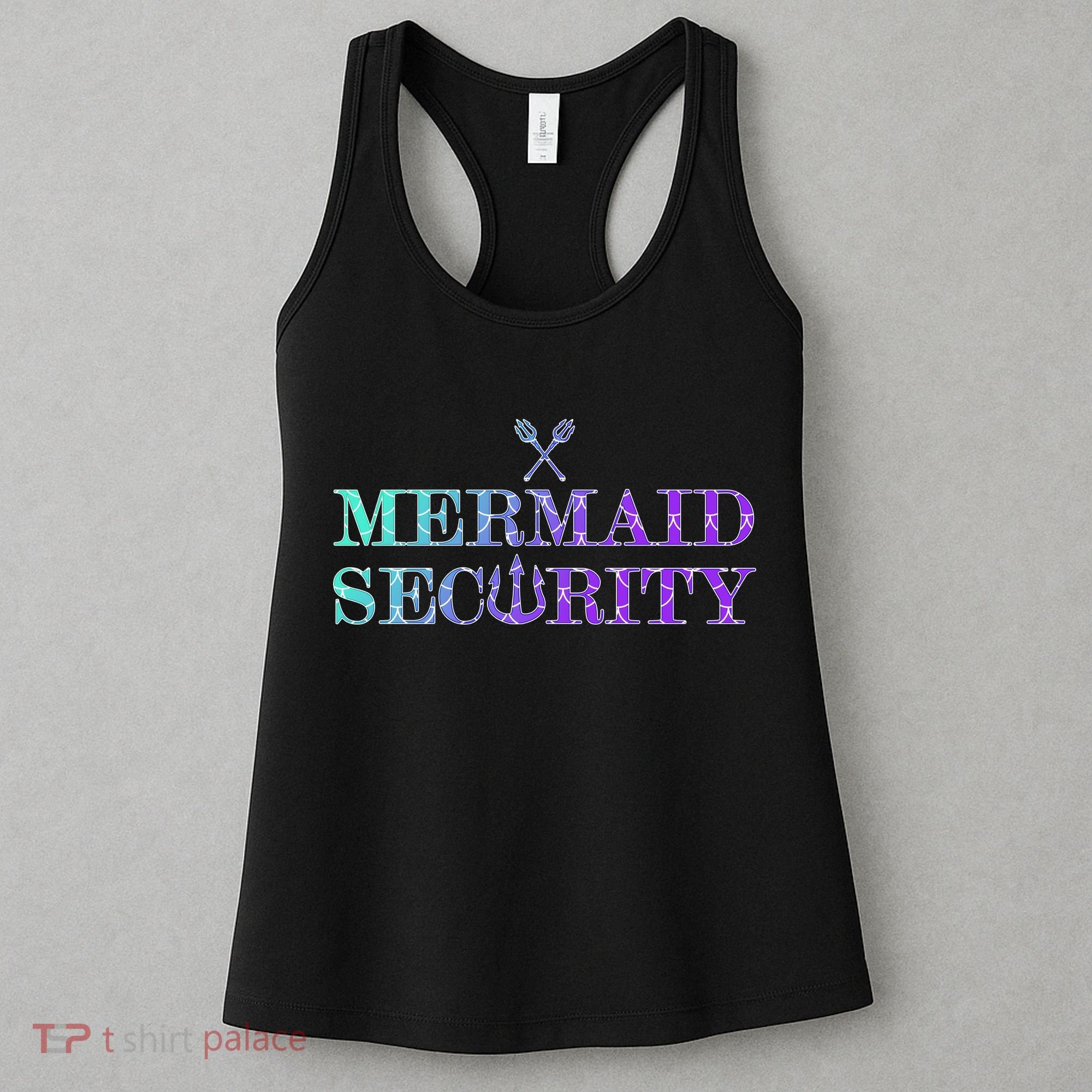 Mermaid Security Funny Women's Tank Top