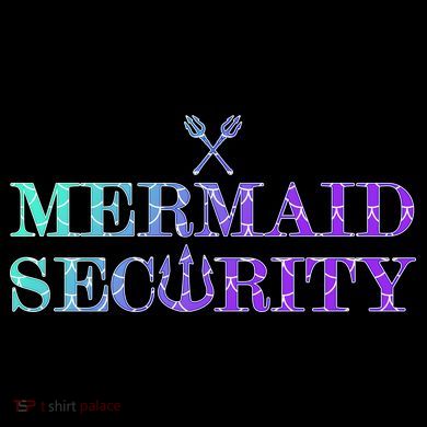 Mermaid Security Funny Tie-Dye Long Sleeve Shirt