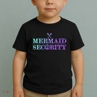 Mermaid Security Funny Toddler T-Shirt thumb 2