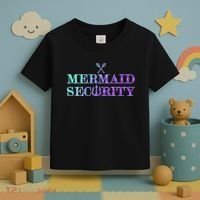 Mermaid Security Funny Toddler T-Shirt thumb 3