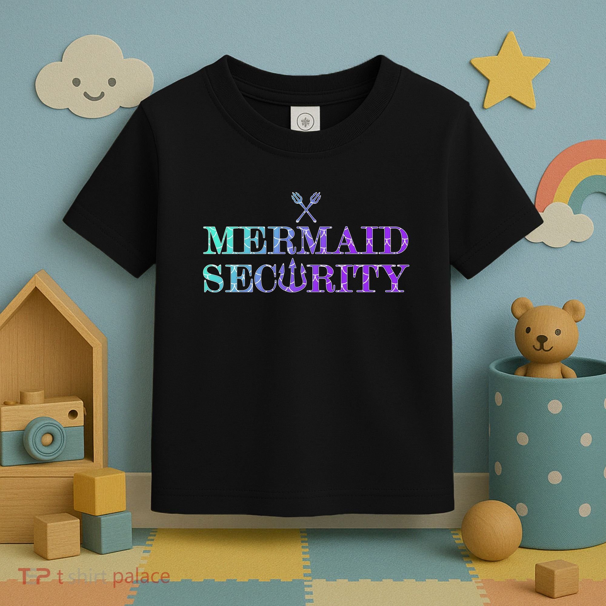 Mermaid Security Funny Toddler T-Shirt