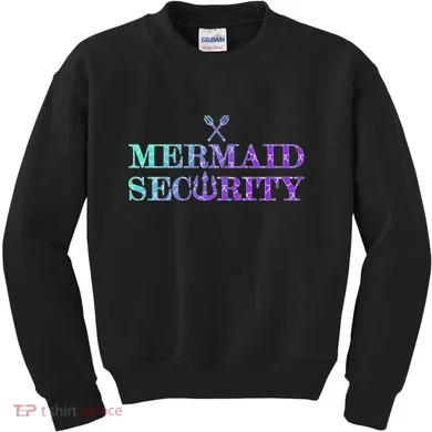Mermaid Security Funny Kids Sweatshirt