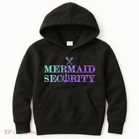 Mermaid Security Funny Kids Hoodie thumb 0