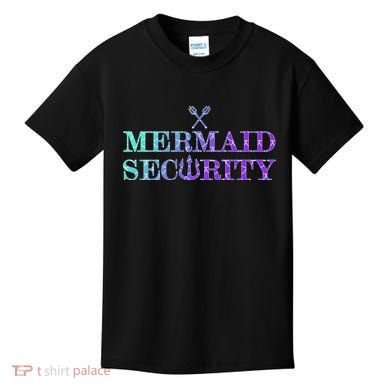 Mermaid Security Funny Kids T-Shirt