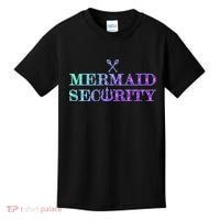 Mermaid Security Funny Kids T-Shirt thumb 0