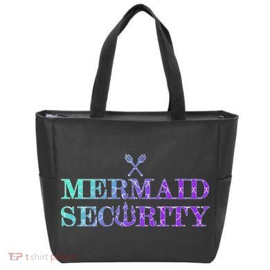 Mermaid Security Funny Tote Bag