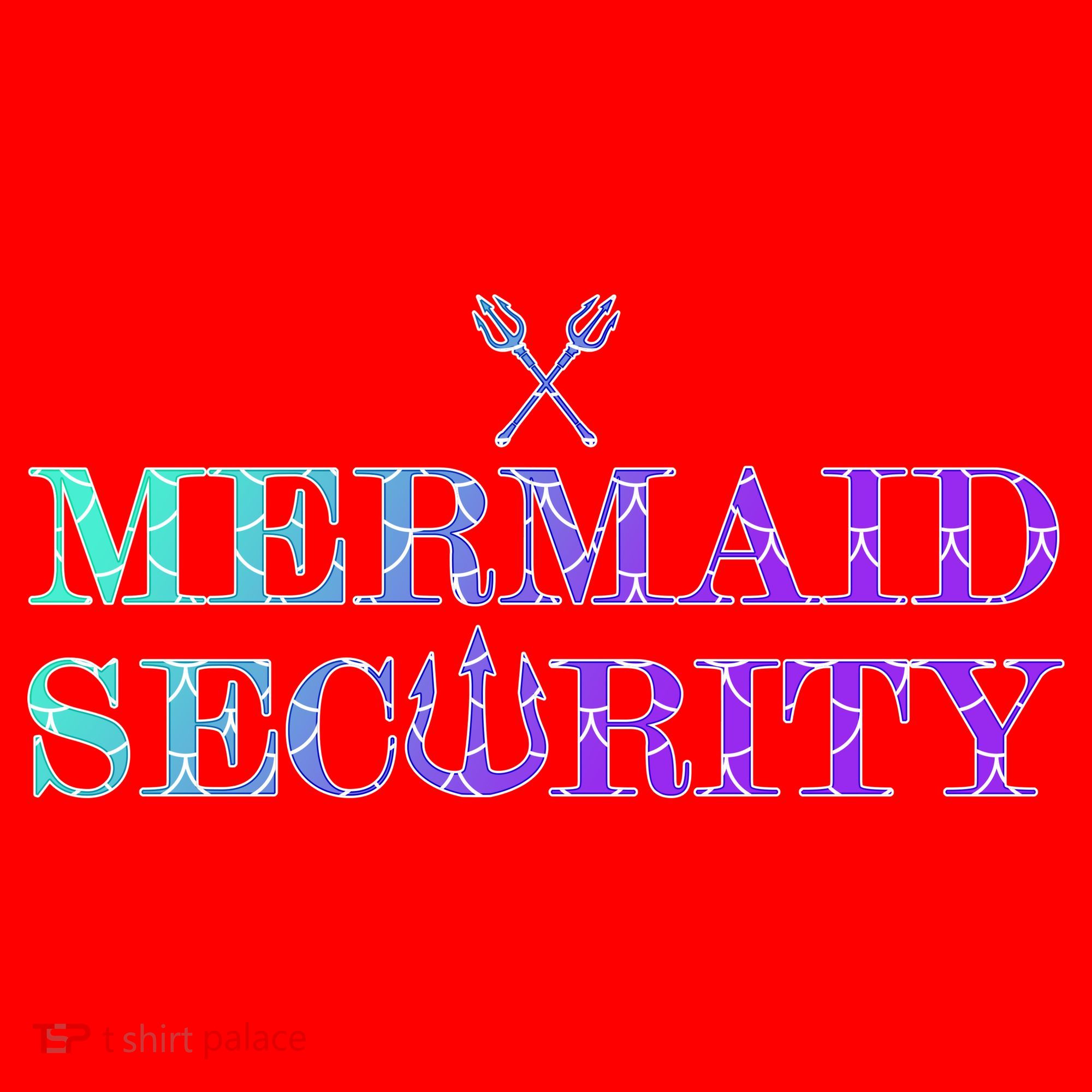 Mermaid Security Funny Santa Hat
