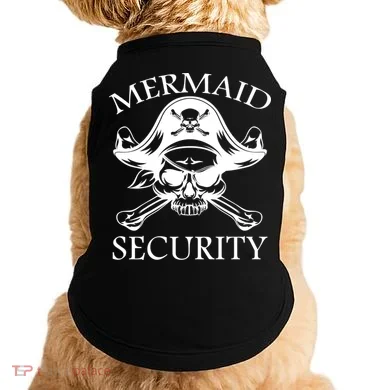 Mermaid Security Pirate Skull Doggie Tank