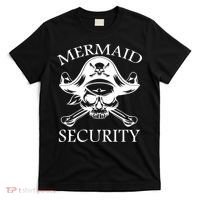 Mermaid Security Pirate Skull T-Shirt thumb 0