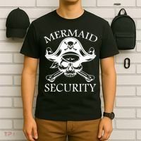 Mermaid Security Pirate Skull T-Shirt thumb 6