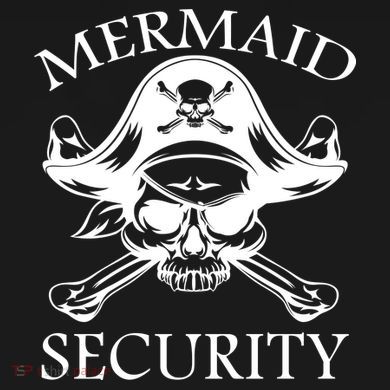 Mermaid Security Pirate Skull Coaster
