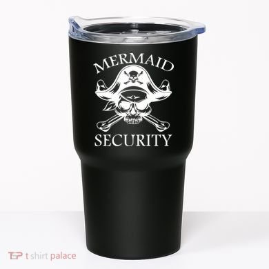 Mermaid Security Pirate Skull Tumbler