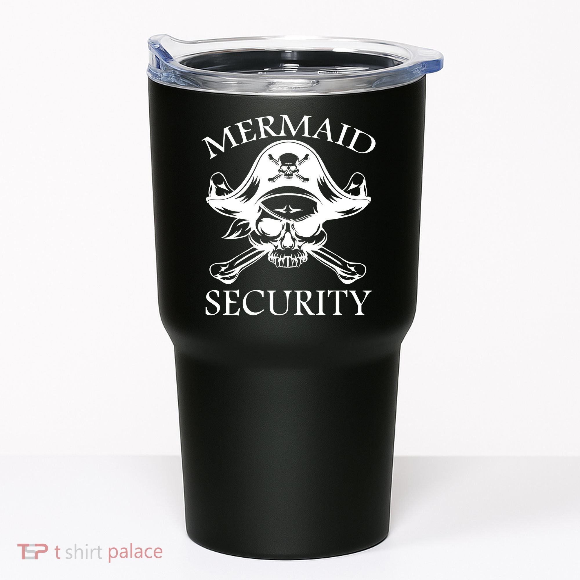 Mermaid Security Pirate Skull Tumbler