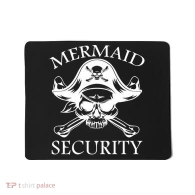 Mermaid Security Pirate Skull Mousepad