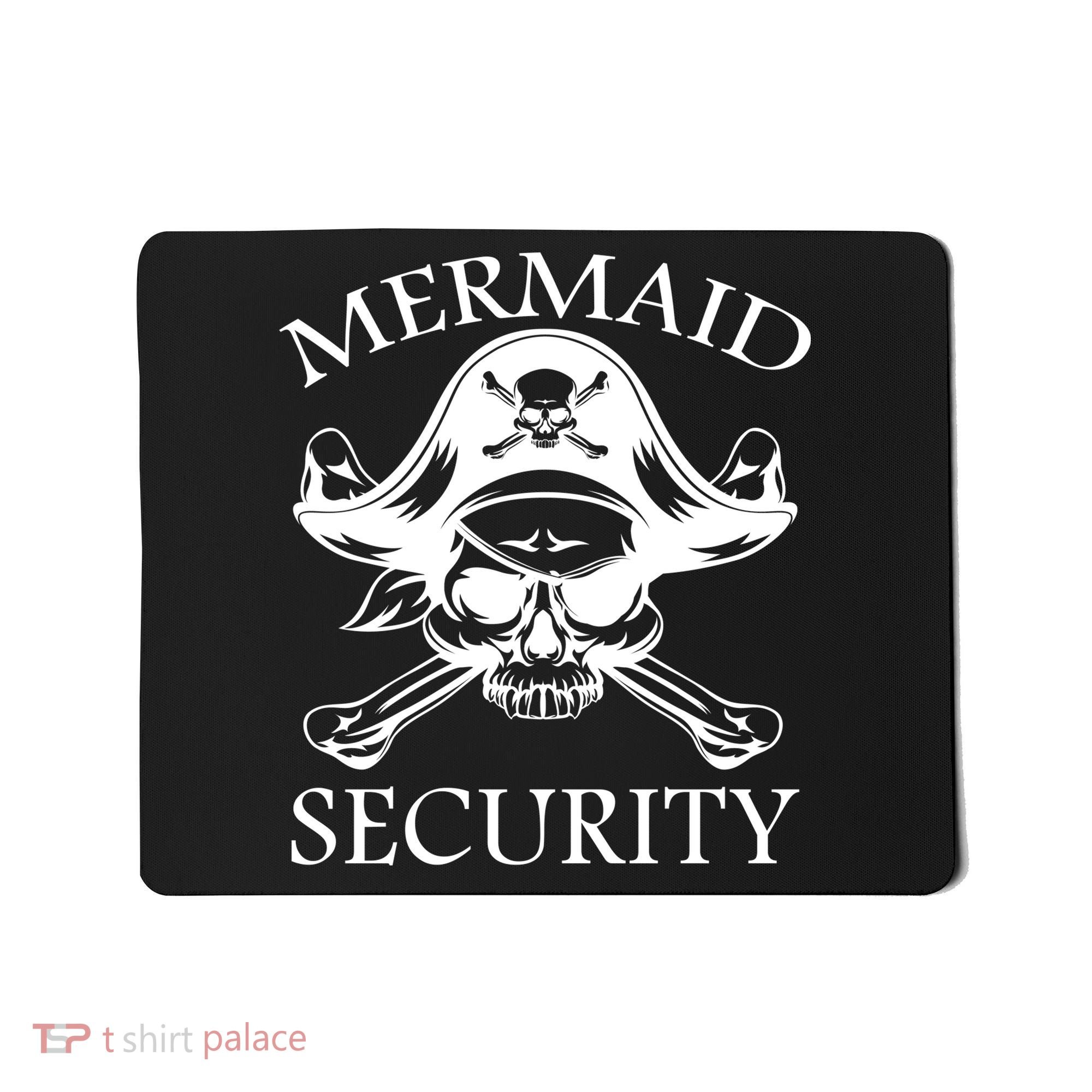 Mermaid Security Pirate Skull Mousepad