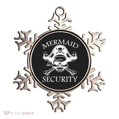Mermaid Security Pirate Skull Ornament