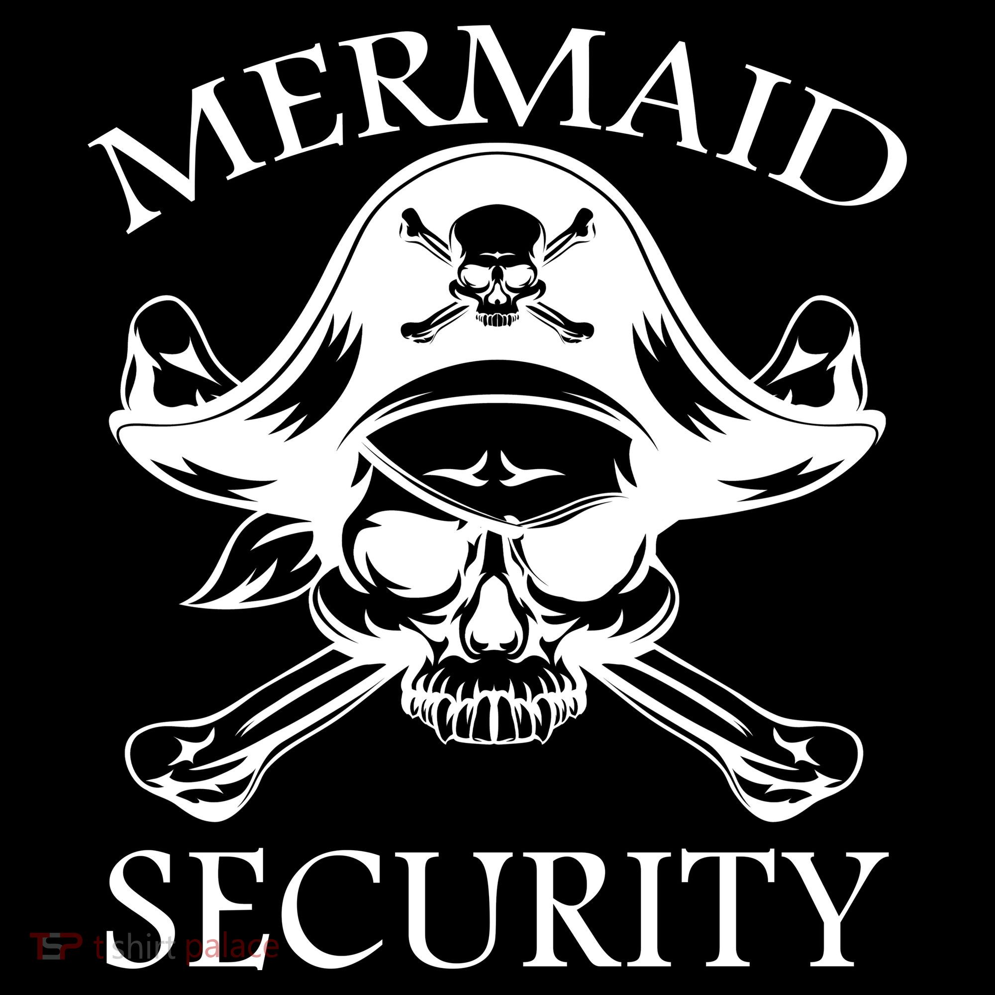 Mermaid Security Pirate Skull Ornament