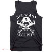 Mermaid Security Pirate Skull Tank Top thumb 0