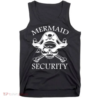 Mermaid Security Pirate Skull Tank Top