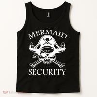 Mermaid Security Pirate Skull Tank Top thumb 2