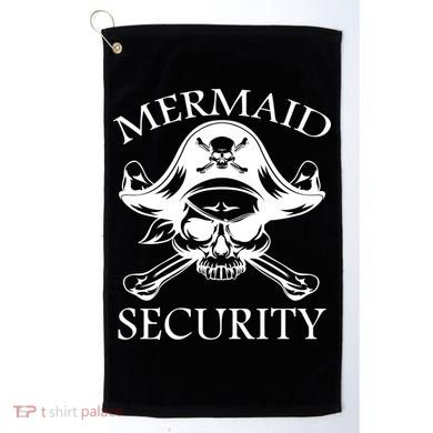 Mermaid Security Pirate Skull Golf Towel